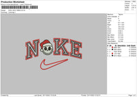 Nike Jack Xmas Embroidery File 6 sizes