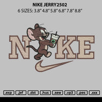 Nike Jerry2502 Embroidery File 6 sizes