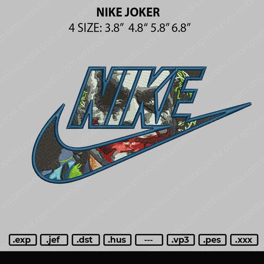 Nike Joker Embroidery File 4 size
