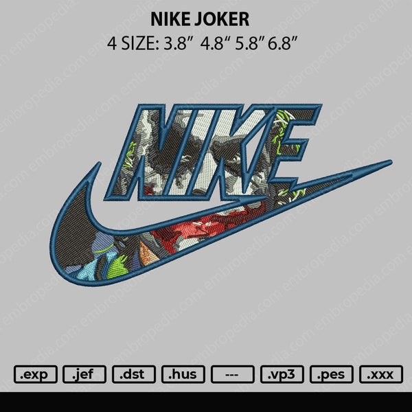 Nike Joker Embroidery File 4 size