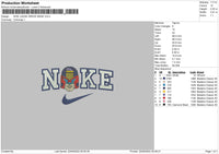 Nike Judge Dredd Embroidery File 6 sizes