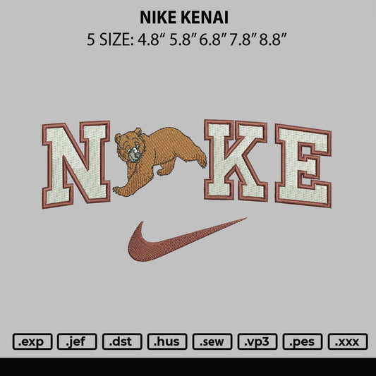 Nike Kenai Embroidery File 6 sizes