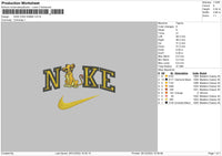 Nike K Simba Embroidery File 6 Sizes