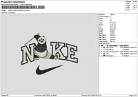 Nike Panda 01 Embroidery File 6 sizes