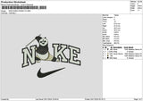 Nike Panda 01 Embroidery File 6 sizes