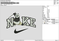 Nike Panda 01 Embroidery File 6 sizes