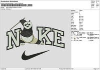 Nike Panda 01 Embroidery File 6 sizes
