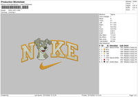 Nike Lady Embroidery File 6 sizes