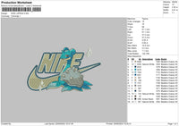 Nike Lapras Embroidery File 6 sizes