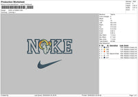 Nike Goat Head Embroidery File 6 sizes