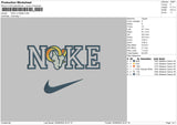 Nike Goat Head Embroidery File 6 sizes