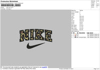 Nike Leopard Embroidery File 4 size