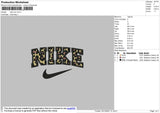 Nike Leopard Embroidery File 4 size