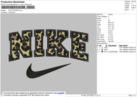 Nike Leopard Embroidery File 4 size