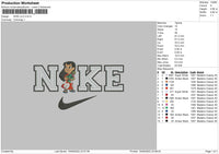 Nike Lilo Embroidery File 5 sizes