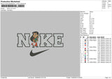 Nike Lilo Embroidery File 5 sizes