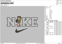 Nike Lilo Embroidery File 5 sizes