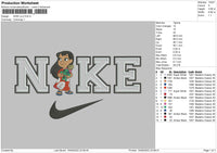 Nike Lilo Embroidery File 5 sizes