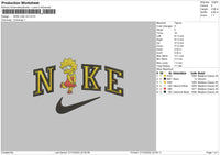 Nike Lisa V2 Embroidery File 6 sizes