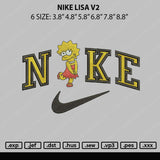 Nike Lisa V2 Embroidery File 6 sizes