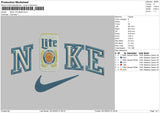 Nike Lite Beer Embroidedry File 6 sizes