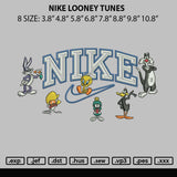 Nike Looney Tunes Embroidery File 4 size