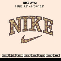Nike Lv V2 Embroidery File 4 size