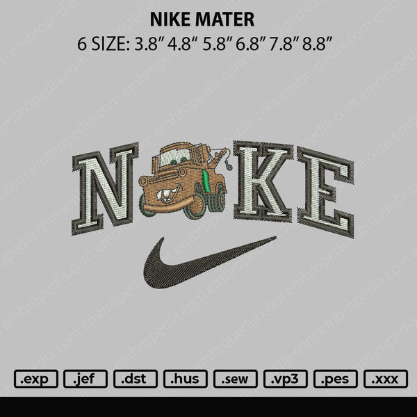 Nike Meter Embroidery File 6 sizes