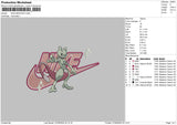 Nike Mewtwo Embroidery File 6 sizes