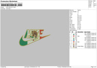 Nike Mexico Embroidery File 6 sizes