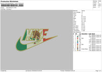 Nike Mexico Embroidery File 6 sizes