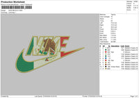 Nike Mexico Embroidery File 6 sizes