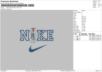 Nike Michelob Ultra Embroidery File 4 sizes