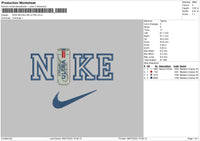 Nike Michelob Ultra Embroidery File 4 sizes