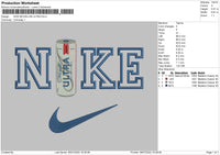 Nike Michelob Ultra Embroidery File 4 sizes