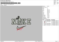 Nike Mickey Halloween 23 Embroidery File 6 sizes