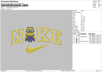 Nike Minion V002 Embroidery File 6 sizes