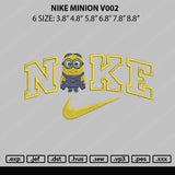 Nike Minion V002 Embroidery File 6 sizes