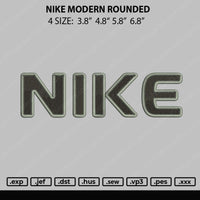 Nike Modern Rounded Embroidery File 4 size