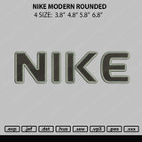 Nike Modern Rounded Embroidery File 4 size