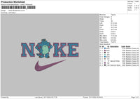 Nike Monster I Embroidery File 6 Sizes