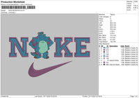 Nike Monster I Embroidery File 6 Sizes