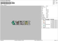 Nike Monsters Embroidery File 6 sizes