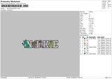 Nike Monsters Embroidery File 6 sizes