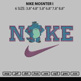 Nike Monster I Embroidery File 6 Sizes