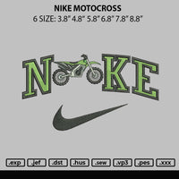 Nike Motocross Embroidery File 6 sizes