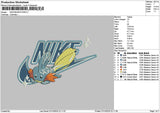 Nike Mudkip Embroidery File 6 sizes