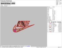 Nike Mulan Embroidery File 4 size