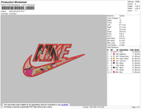 Nike Mulan Embroidery File 4 size