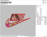 Nike Mulan Embroidery File 4 size
